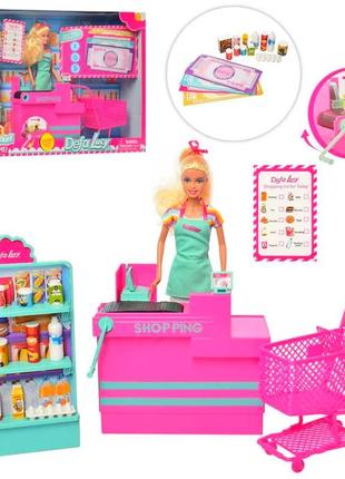 Игровой кукольный набор “супермаркет: кукла продавец” defa luc...