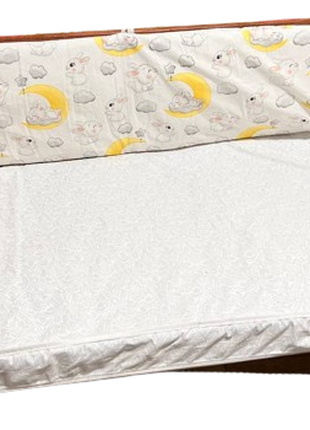 Бортики в детскую кроватку на 3 стороны с 1 части