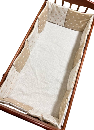 Бортики подушки двосторонні в дитяче ліжечко на 4 сторони