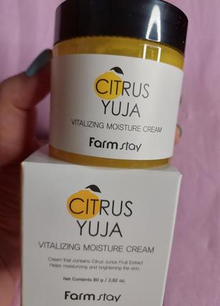 Крем для лица farmstay citrus yuja vitalizing moisture cream -...