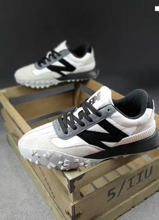 New balance xc-72 белые с серым кроссовки женские замшевые 200...