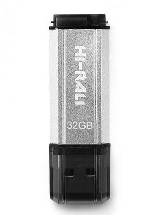 Флеш память USB Hi-Rali Stark USB 2.0 32GB Steel