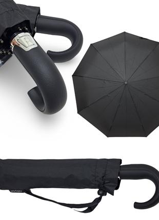 Зонт мужской автомат Lantana черный купол 120 см #0939