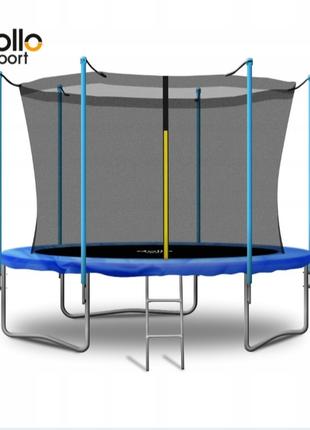 Садовий батут DOLLO SPORT 312 см з сіткою і драбиною