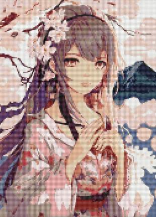Алмазна мозаїка "квіти сакури" amo7815 40х50см