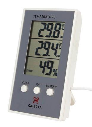 Гигрометр термометр Cx-201a с выносным датчиком температуры