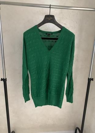 Вязаний светр джемпер світшот lauren ralph lauren зелений