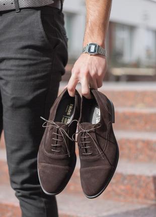 Чоловічі коричневі туфлі 40 - 44 розмір