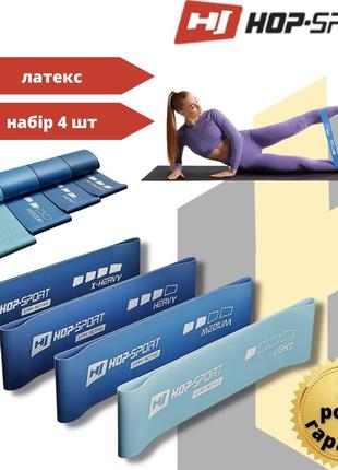 Набор резинок для фитнеса 4 шт (4-19 кг) hop-sport 600x75 mm h...