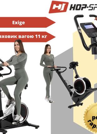 Велотренажер электромагнитный hop-sport hs-060h exige черно-се...