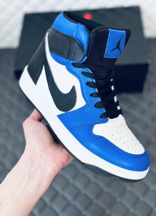 Кроссовки nike air retro jordan 1 blue кроссовки найк ретро дж...