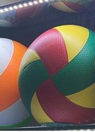 М'яч волейбол арт. VB190204 (60шт) PVC 4 кольори, сітка, метал...