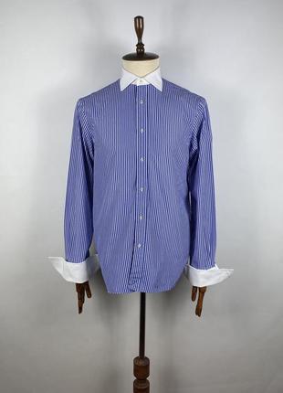 Оригинальная итальянская рубашка-рубашка boggi milano cotton b...