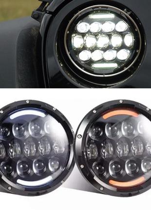 Фары передние основного свет ВАЗ 2101-2121 LED (178мм 7") 75W ...
