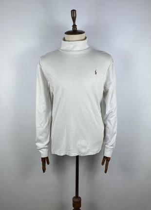 Оригинальный мужской белый гольф polo ralph lauren turtneck wh...