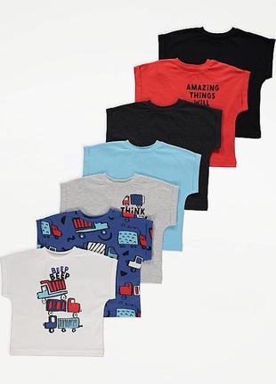 Бавовняні футболки george на хлопчика 2-3, 4-5, 5-6, 6-7 років