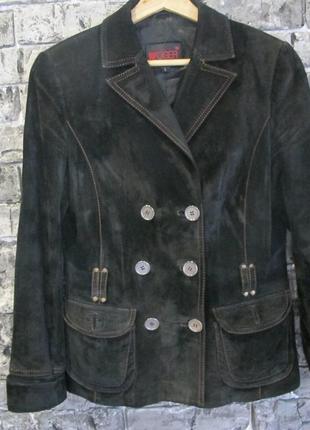 Куртка пиджак женский -woger- 46 размера натуральная замша