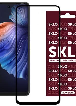 Захисне скло SKLO 3D (full glue) для TECNO Spark 8 Pro