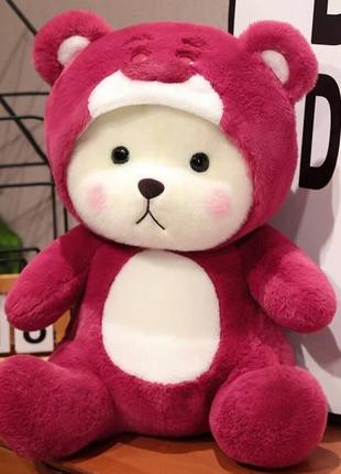 Мягкий плюшевый мишка в розовом костюме Тедди, Игрушка-Антистр...