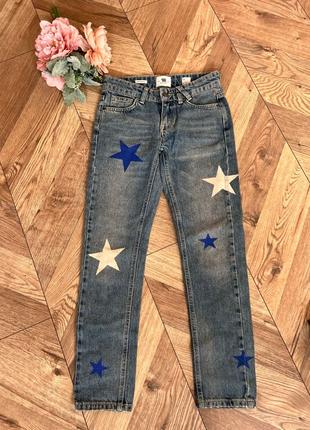 джинси  з зірочками 134-140р
