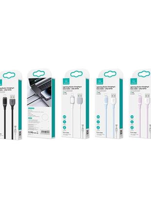 Кабель Lightning 2.4A Bicolor Charging & Data Cable--Jelly Series