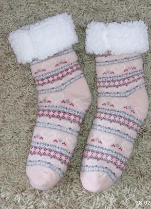 Теплые носки тапки
