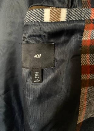 Якісна куртка на підкладці h&m, куртка-сорочка в клітинку