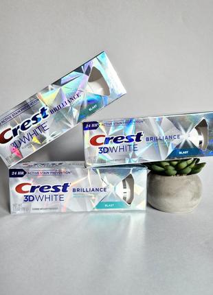 Зубнам паста crest 3d white brilliance blast