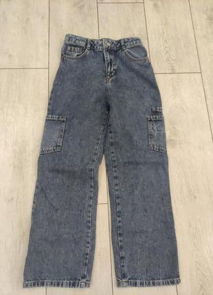 Модные джинсы на девочку 9-11 лет