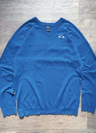Свитшот oakley свитер кофта мужская синяя спортивная окли оакл...