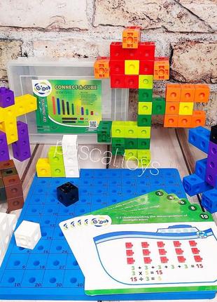 Учебный детский развивающий конструктор кубики gigo "соедини-к...