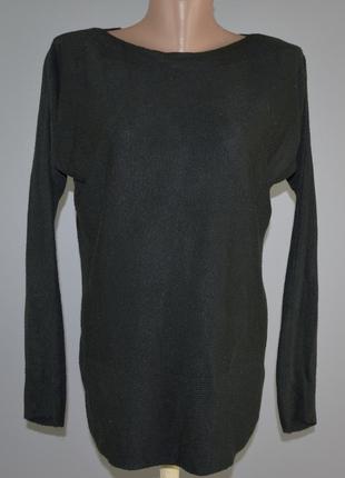 Свободный, чёрный свитер jean pascale (s)