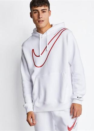 Оригинальный hoodie nike swoosh white