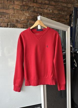 Очень крутая, оригинальная кофта sweatshirt polo ralph lauren red