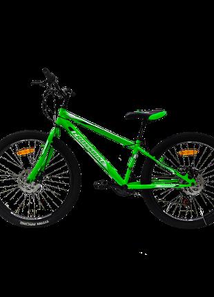 CrossBike Велосипед CROSSBIKE Spark D-Steel 2024 24" 11" Зеленый