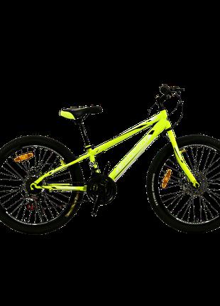 CrossBike Велосипед CROSSBIKE Spark D 24" 11" Неоновый-Желтый