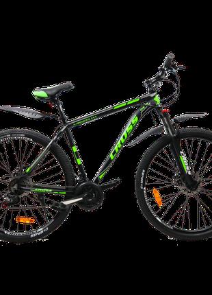 CROSS Велосипед Cross Hunter 27.5" 17" Черный-Зеленый