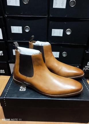 Модные кожаные демисезонные ботинки известного бренда мужской ...