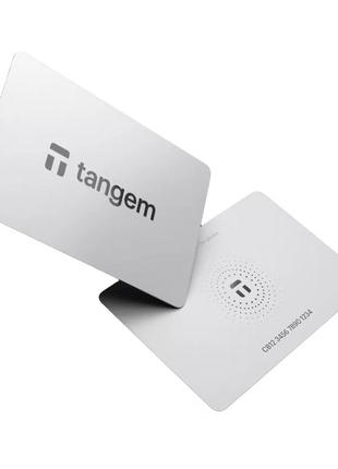 Криптогаманець Tangem 2.0 на 3 карти, в новому білому дизайні.