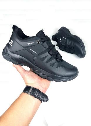 Чоловічі зимові кросівки salomon salomon gore-tex чорні