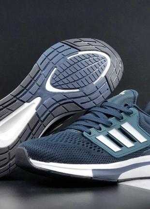 Мужские кроссовки adidas eq21 run темно синие