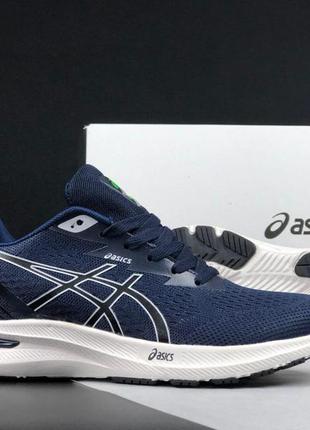 Мужские зимние кроссовки   asics gel-excite 10  темно синие