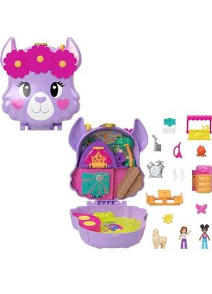 Игровой набор polly pocket llama полли покет лама