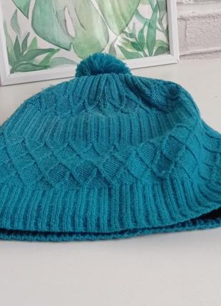 Теплая шапка, зимняя шапка, шапка с помпоном, шапка reima