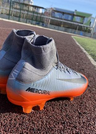 Оригинальные бутсы с носком бампы mercurial veloce cr7 р45/28....