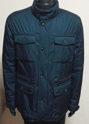 Шикарная куртка тёмно - синего цвета massimo dutti made in vie...