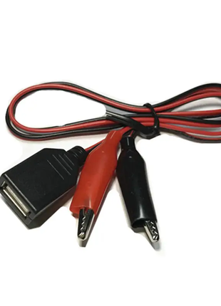 Переходник USB мама - зажимы крокодилы для USB тестера, зарядки