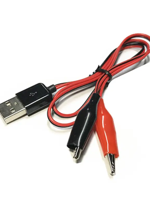 Переходник USB папа - зажимы крокодилы для USB тестера, зарядки
