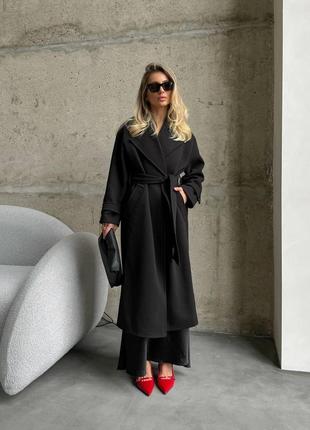 Изысканное и стильное женское пальто под пояс