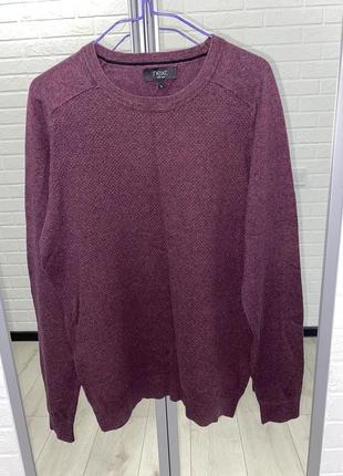 Чоловічий светр від next бордового кольору